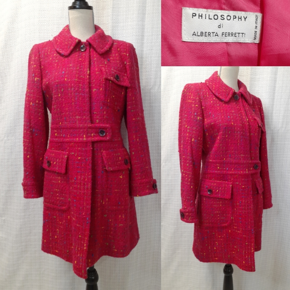 Philosophy By Alberta Ferretti Pink Coat